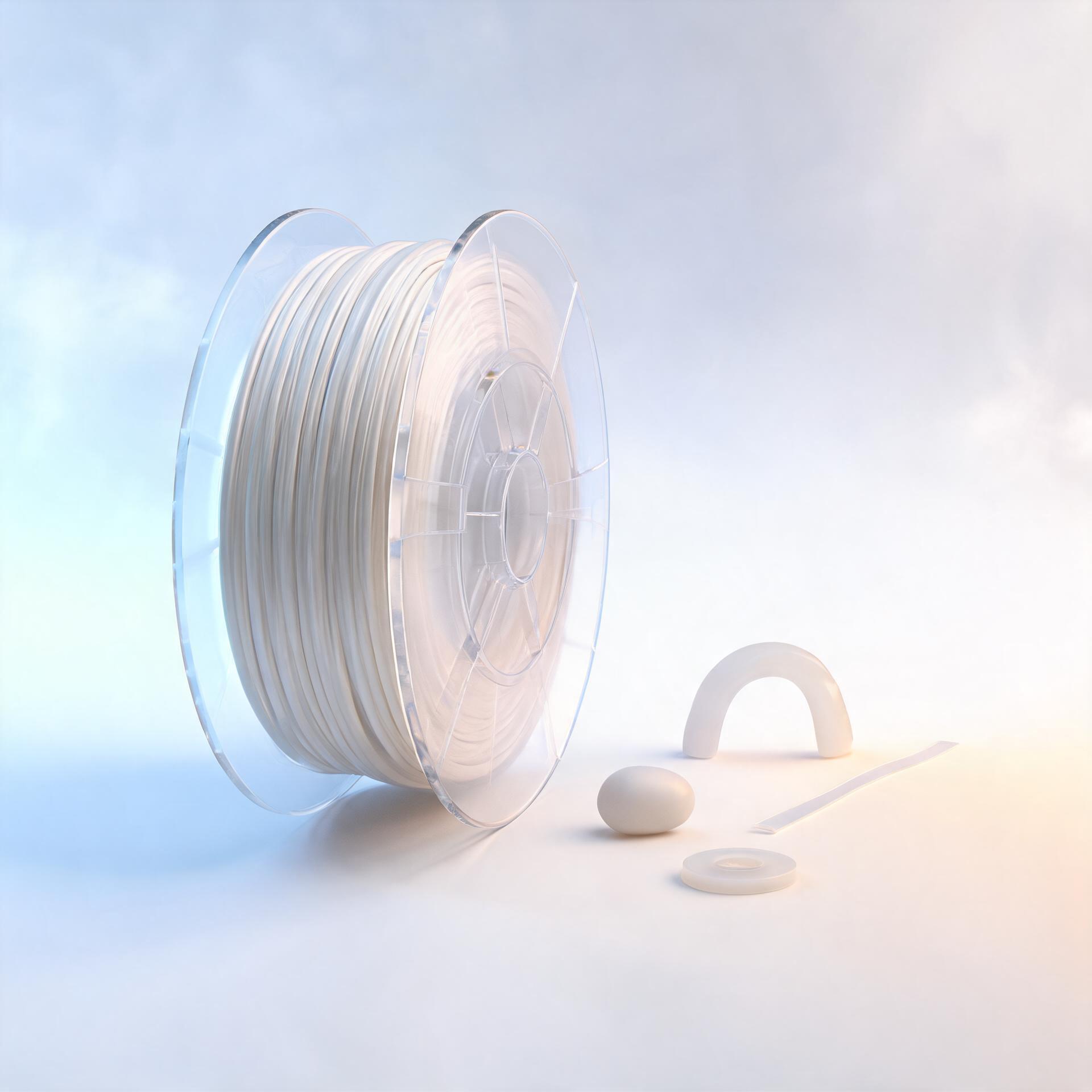 3D printing polymer material, representative render