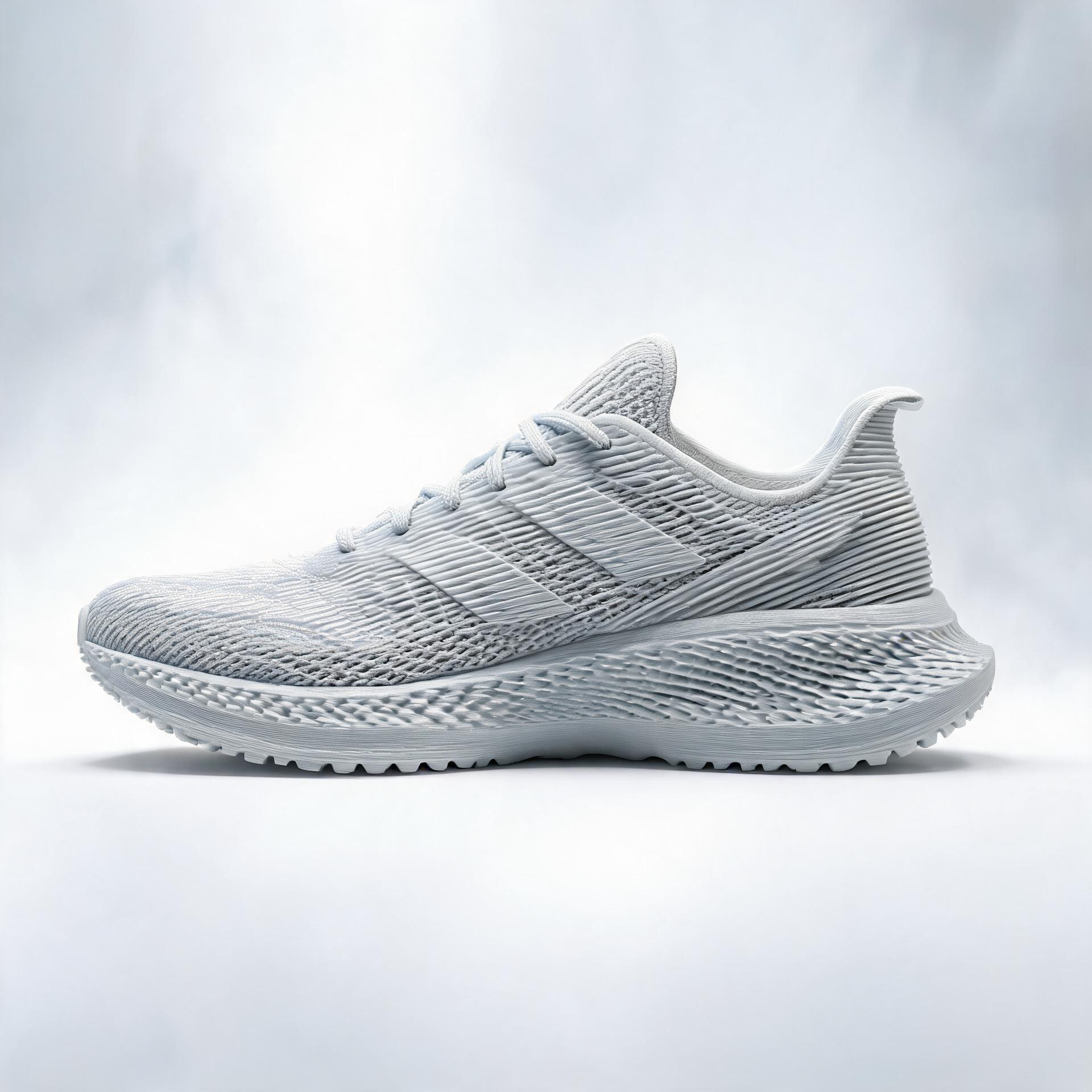 Fully 3D-printed shoe upper, representative render